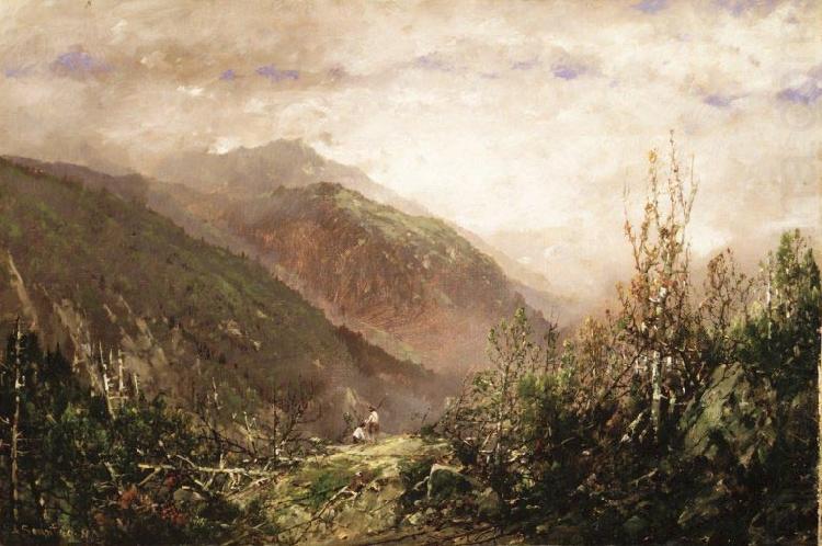 Scene in the White Mountains, unknow artist